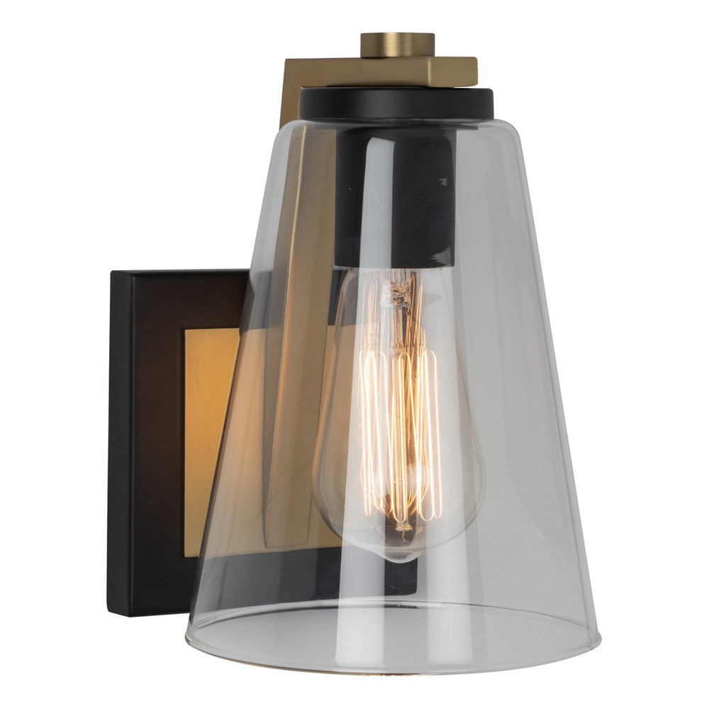 Artcraft Canada - Four Light Vanity - Treviso - Black & Brass- Union Lighting Luminaires Decor