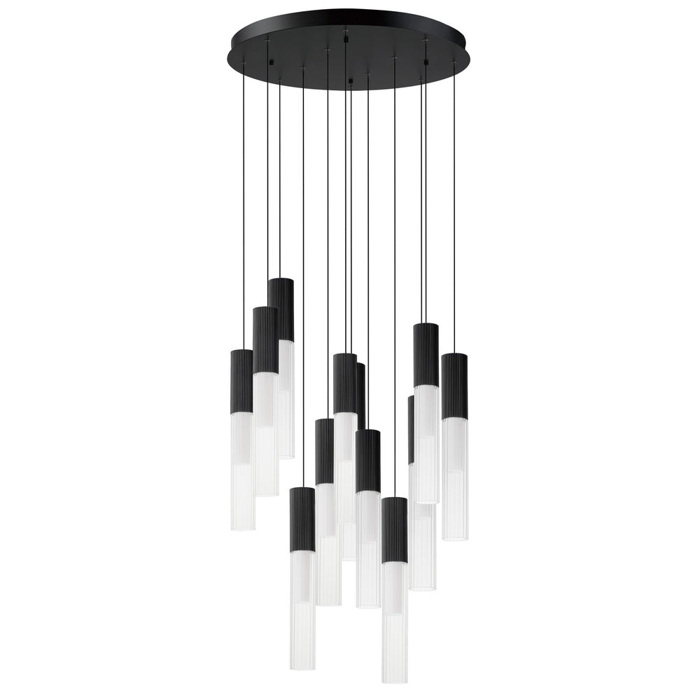 ET2 - LED Pendant - Reeds - Black- Union Lighting Luminaires Decor