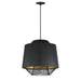 ET2 - LED Pendant - Phoenix - Black / Gold- Union Lighting Luminaires Decor