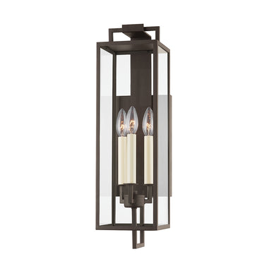 Troy Lighting Canada - Three Light Outdoor Wall Sconce - Beckham - Textured Bronze- Union Lighting Luminaires Decor