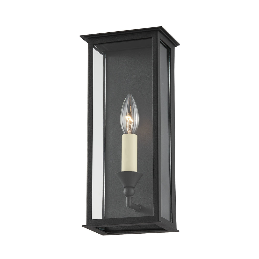 Troy Lighting Canada - One Light Outdoor Wall Sconce - Chauncey - Textured Black- Union Lighting Luminaires Decor