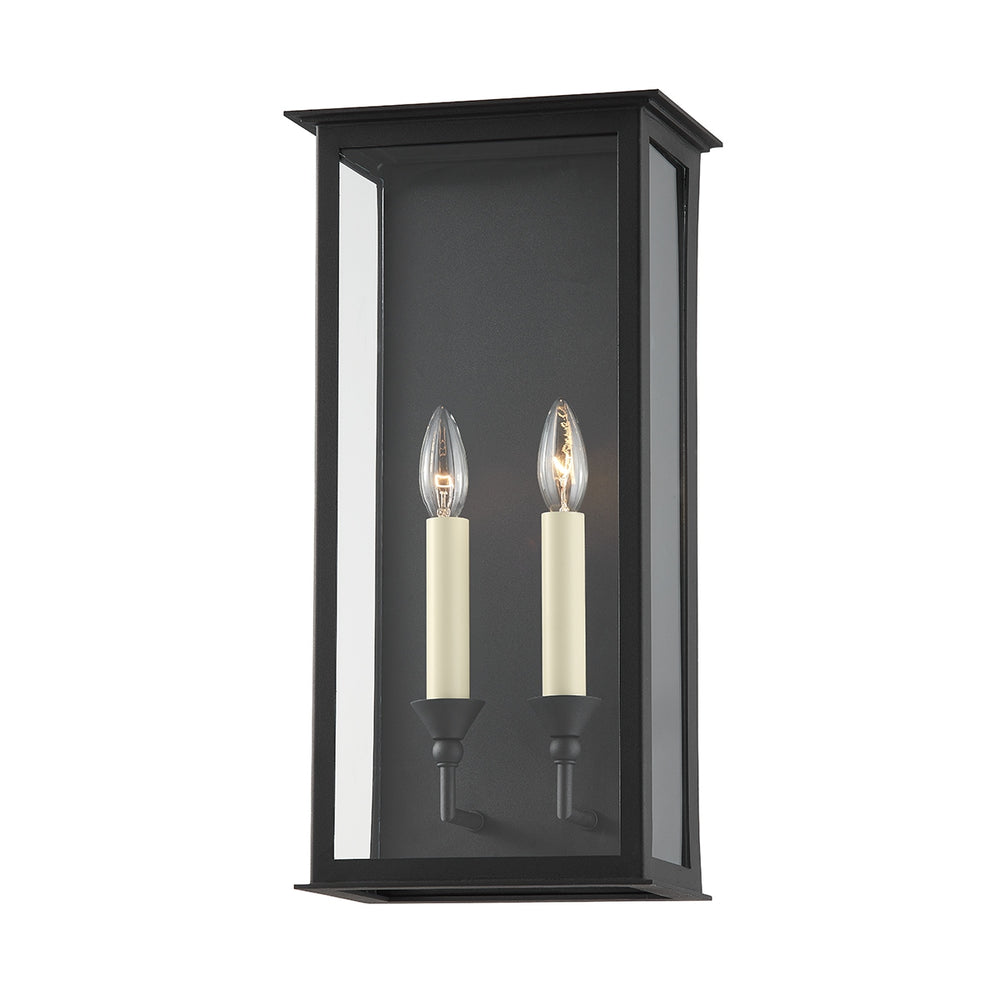 Troy Lighting Canada - Two Light Outdoor Wall Sconce - Chauncey - Textured Black- Union Lighting Luminaires Decor