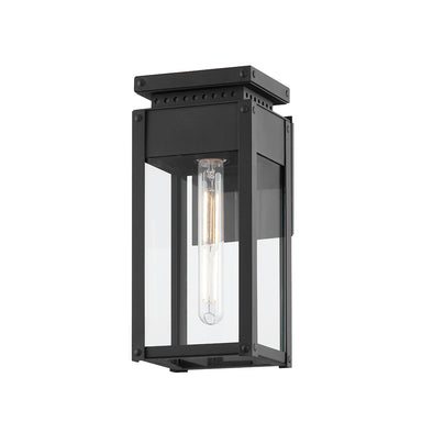 Troy Lighting Canada - One Light Outdoor Wall Sconce - Braydan - Textured Black- Union Lighting Luminaires Decor