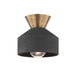 Troy Lighting Canada - One Light Flush Mount - Covina - Patina Brass- Union Lighting Luminaires Decor