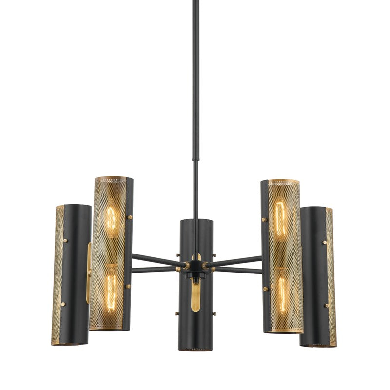 Troy Lighting Canada - Ten Light Chandelier - Mikka - Patina Brass- Union Lighting Luminaires Decor