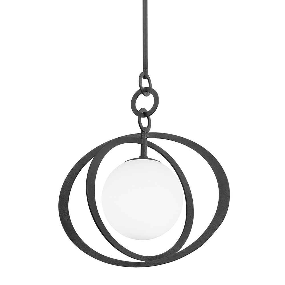 Troy Lighting Canada - One Light Pendant - Olancha - Black Iron- Union Lighting Luminaires Decor