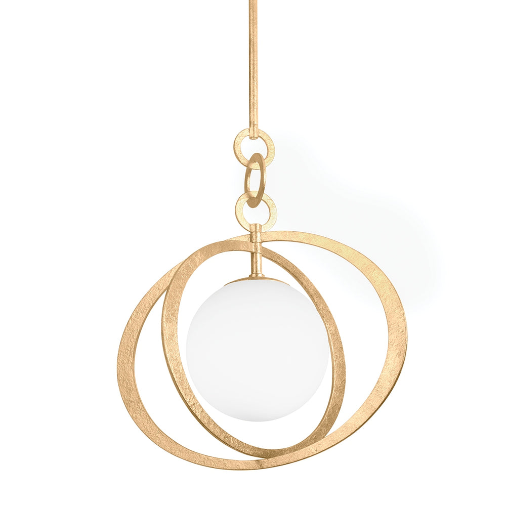 Troy Lighting Canada - One Light Pendant - Olancha - Vintage Gold Leaf- Union Lighting Luminaires Decor