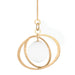Troy Lighting Canada - One Light Pendant - Olancha - Vintage Gold Leaf- Union Lighting Luminaires Decor
