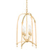 Troy Lighting Canada - Four Light Lantern - Rhett - Vintage Gold Leaf- Union Lighting Luminaires Decor