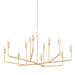 Troy Lighting Canada - 12 Light Chandelier - Norman - Vintage Gold Leaf- Union Lighting Luminaires Decor
