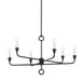 Troy Lighting Canada - Six Light Chandelier - Orson - Black Iron- Union Lighting Luminaires Decor