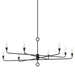Troy Lighting Canada - Eight Light Chandelier - Orson - Black Iron- Union Lighting Luminaires Decor