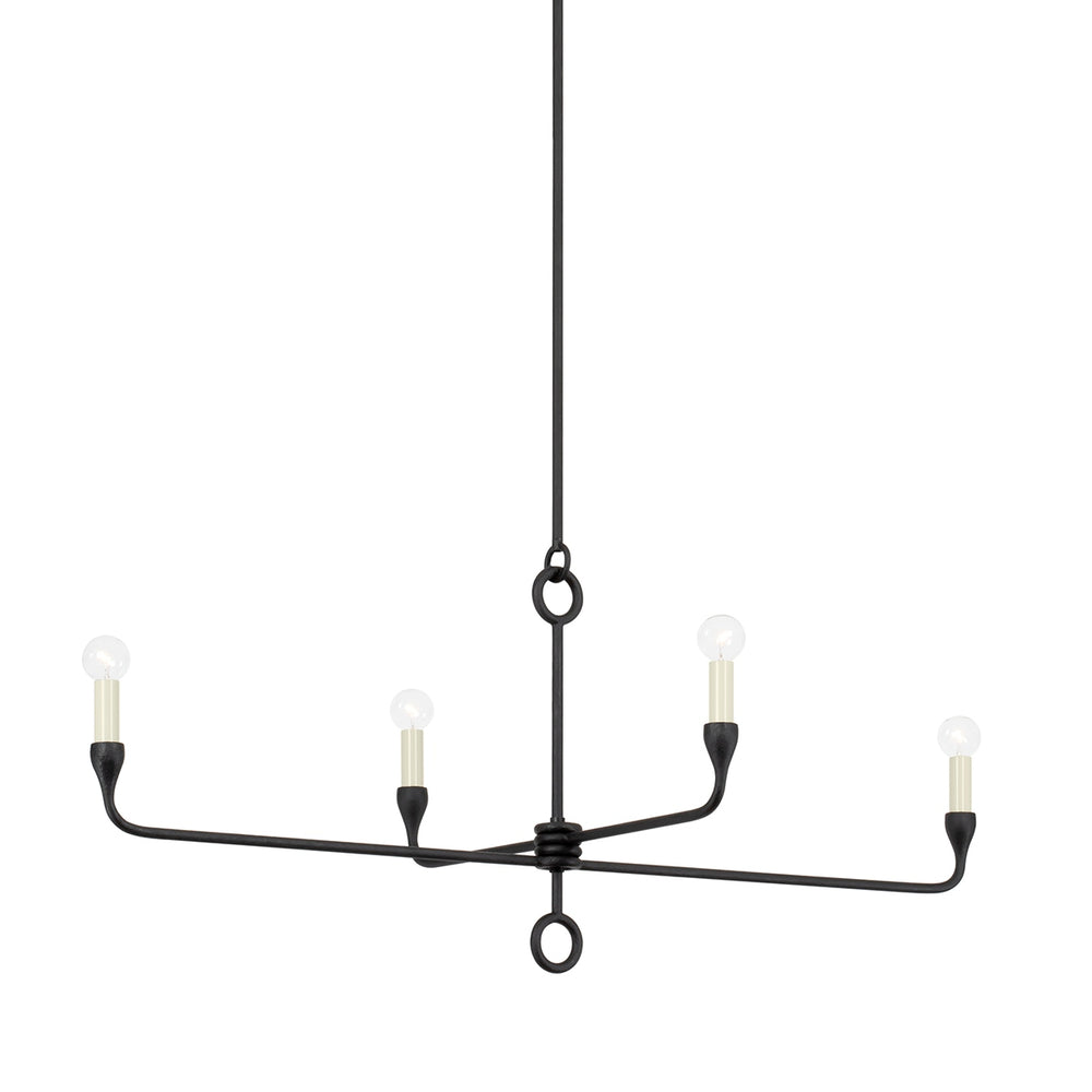 Troy Lighting Canada - Four Light Island Pendant - Orson - Black Iron- Union Lighting Luminaires Decor