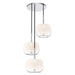 Kuzco Canada - Three Light Chandelier - Samar - Chrome/Opal Glass- Union Lighting Luminaires Decor