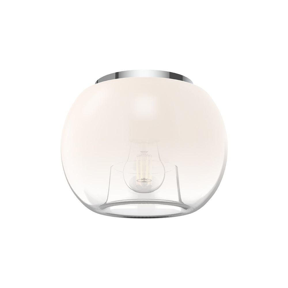 Kuzco Canada - One Light Flush Mount - Samar - Chrome/Opal Glass- Union Lighting Luminaires Decor