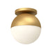 Kuzco Canada - One Light Flush Mount - Monae - Brushed Gold/Opal Glass- Union Lighting Luminaires Decor