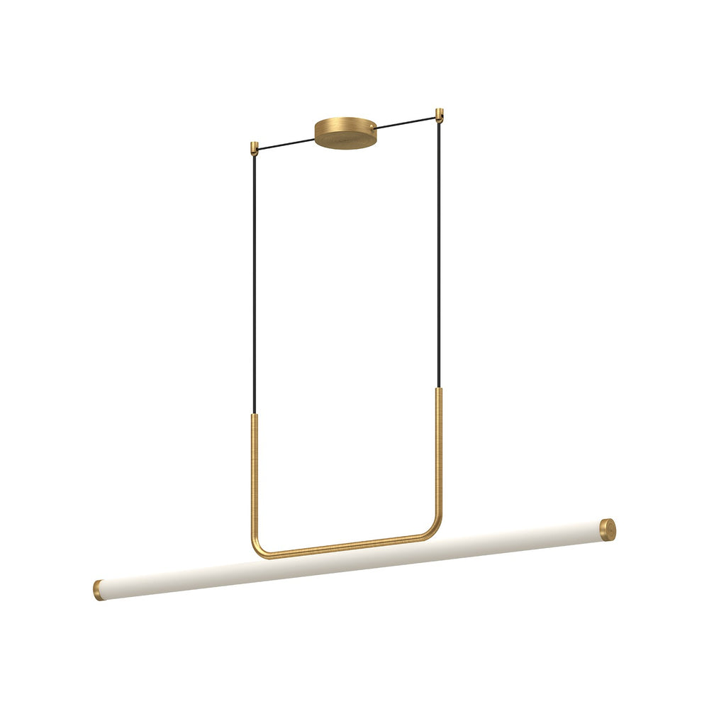 Kuzco Canada - LED Linear Pendant - Vesper - Brushed Gold- Union Lighting Luminaires Decor