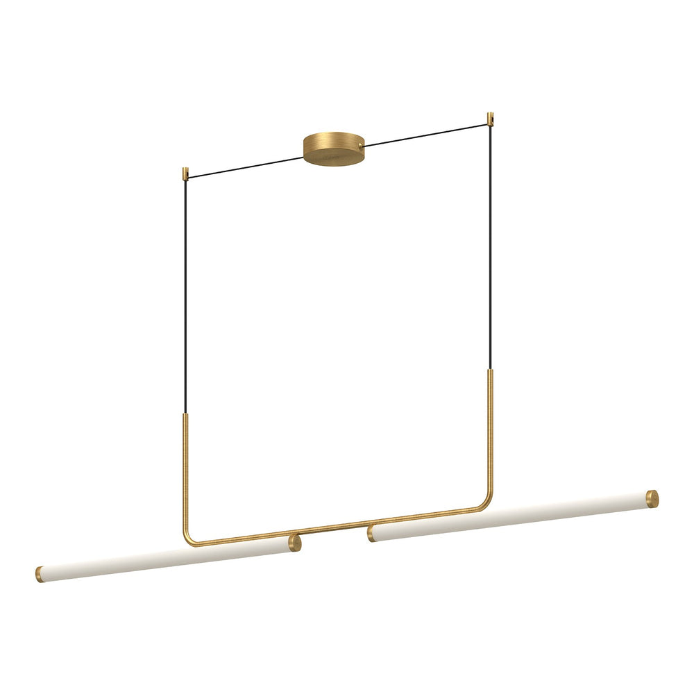 Kuzco Canada - LED Linear Pendant - Vesper - Brushed Gold- Union Lighting Luminaires Decor