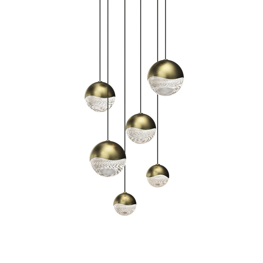 Sonneman - LED Pendant - Grapes - Brass- Union Lighting Luminaires Decor