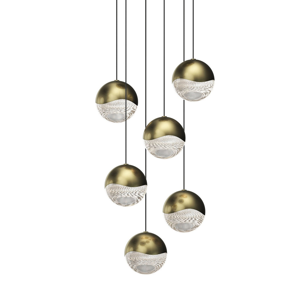 Sonneman - LED Pendant - Grapes - Brass- Union Lighting Luminaires Decor