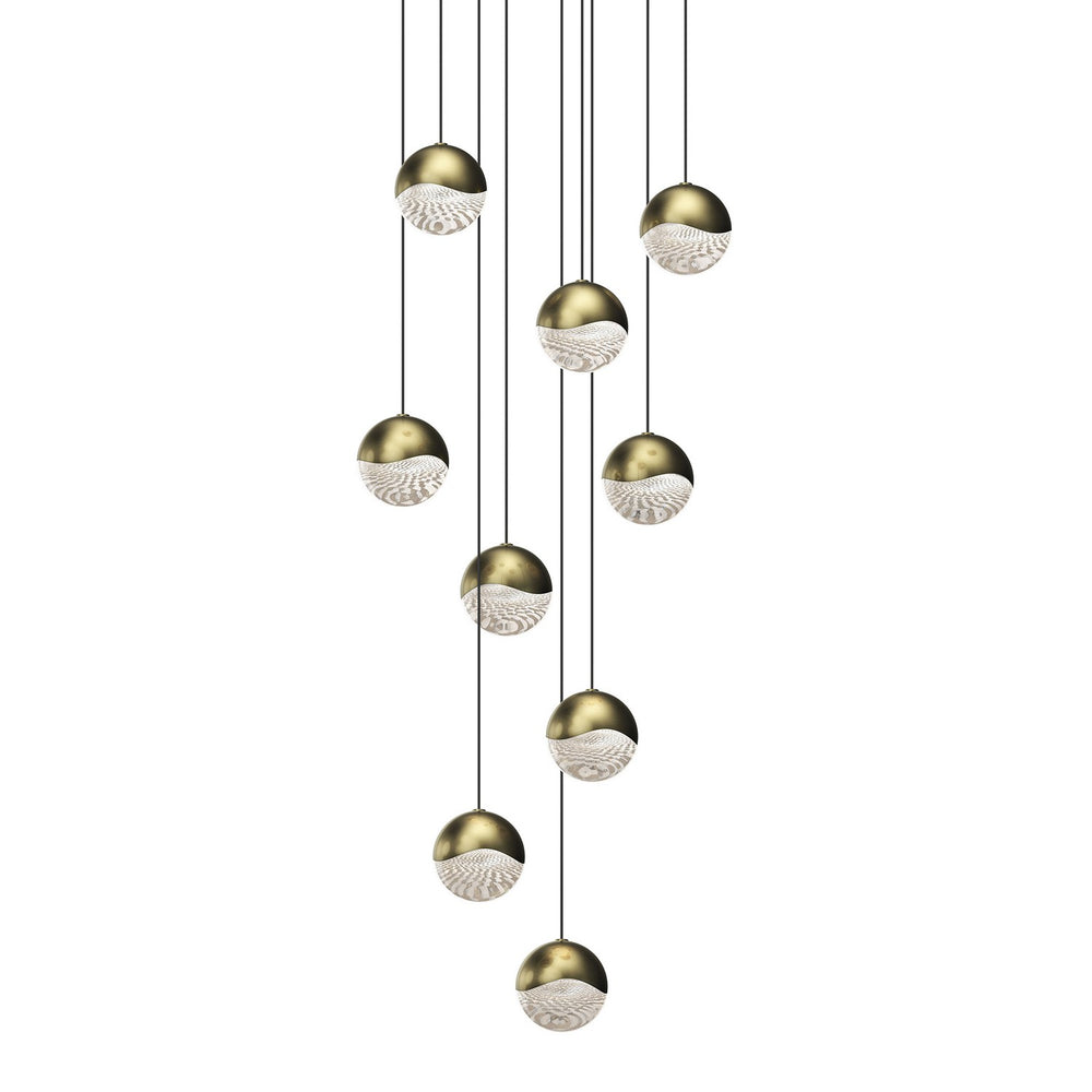 Sonneman - LED Pendant - Grapes - Brass- Union Lighting Luminaires Decor