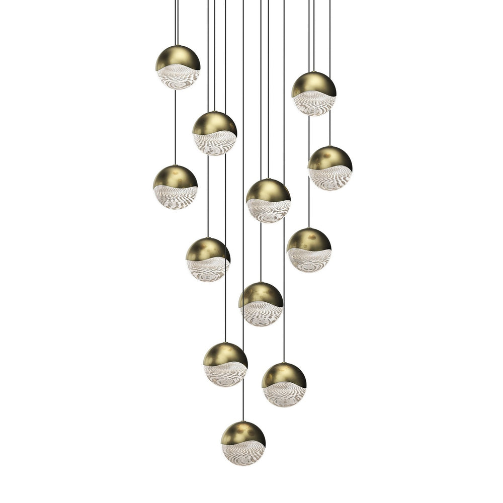 Sonneman - LED Pendant - Grapes - Brass- Union Lighting Luminaires Decor
