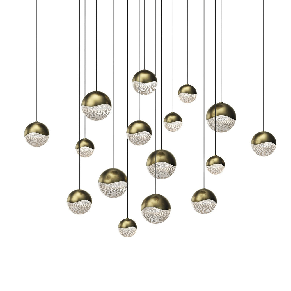 Sonneman - LED Pendant - Grapes - Brass- Union Lighting Luminaires Decor