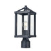DVI Canada - One Light Outdoor Post Mount - Nipigon Outdoor - Black w/Clear Glass- Union Lighting Luminaires Decor