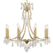Crystorama - Eight Light Chandelier - Cedar - Vibrant Gold- Union Lighting Luminaires Decor