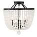 Crystorama - Four Light Semi Flush Mount - Rylee - Matte Black- Union Lighting Luminaires Decor