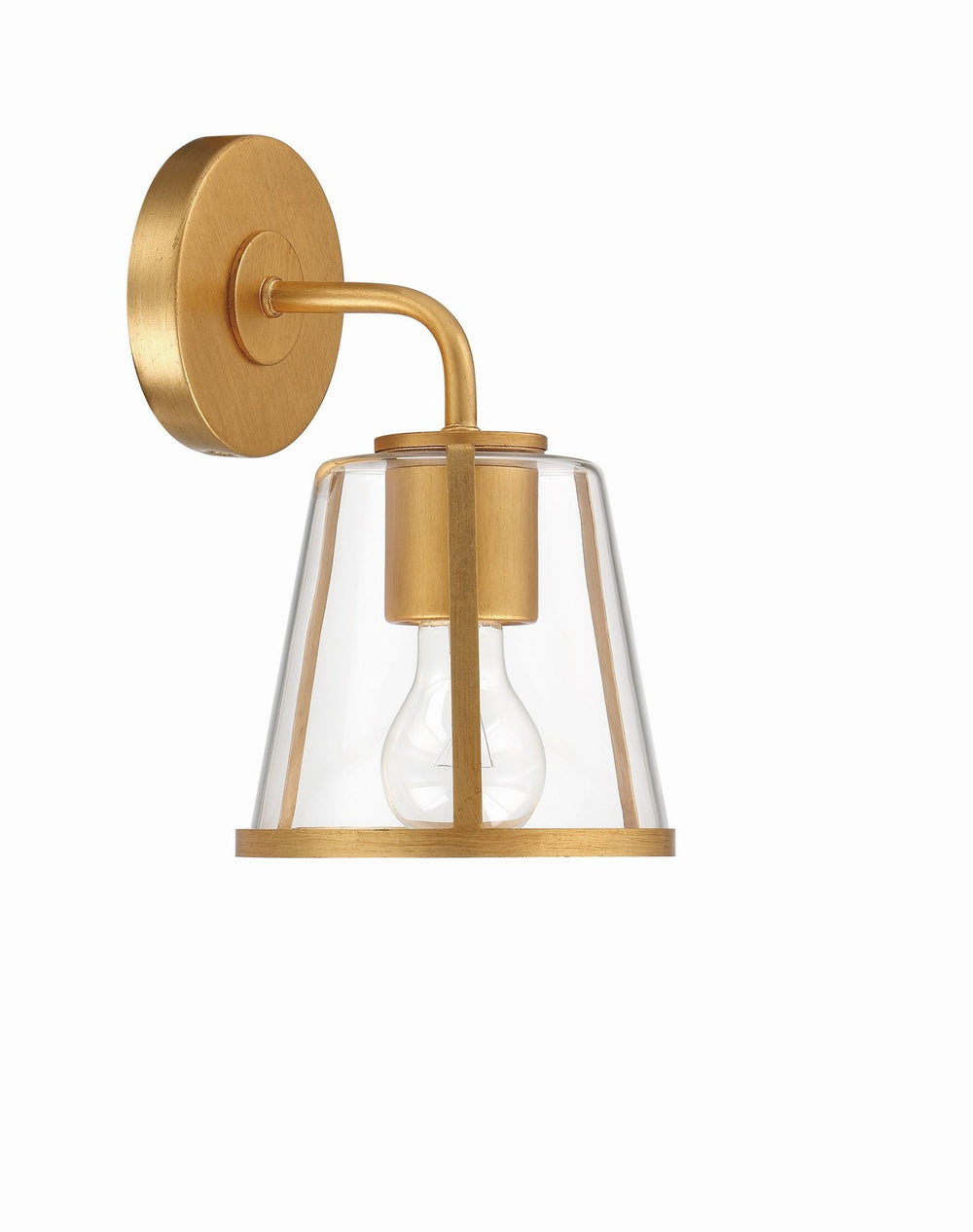 Crystorama - One Light Bath - Fulton - Antique Gold- Union Lighting Luminaires Decor