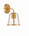 Crystorama - One Light Bath - Fulton - Antique Gold- Union Lighting Luminaires Decor