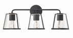 Crystorama - Three Light Bath - Fulton - Black- Union Lighting Luminaires Decor