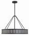 Crystorama - Six Light Pendant - Kendal - Black Forged- Union Lighting Luminaires Decor