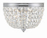 Crystorama - Two Light Flush Mount - Nola - Polished Chrome- Union Lighting Luminaires Decor