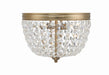 Crystorama - Two Light Flush Mount - Nola - Vibrant Gold- Union Lighting Luminaires Decor