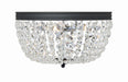 Crystorama - Three Light Flush Mount - Nola - Black Forged- Union Lighting Luminaires Decor