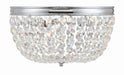 Crystorama - Three Light Flush Mount - Nola - Polished Chrome- Union Lighting Luminaires Decor