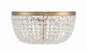 Crystorama - Five Light Flush Mount - Nola - Vibrant Gold- Union Lighting Luminaires Decor
