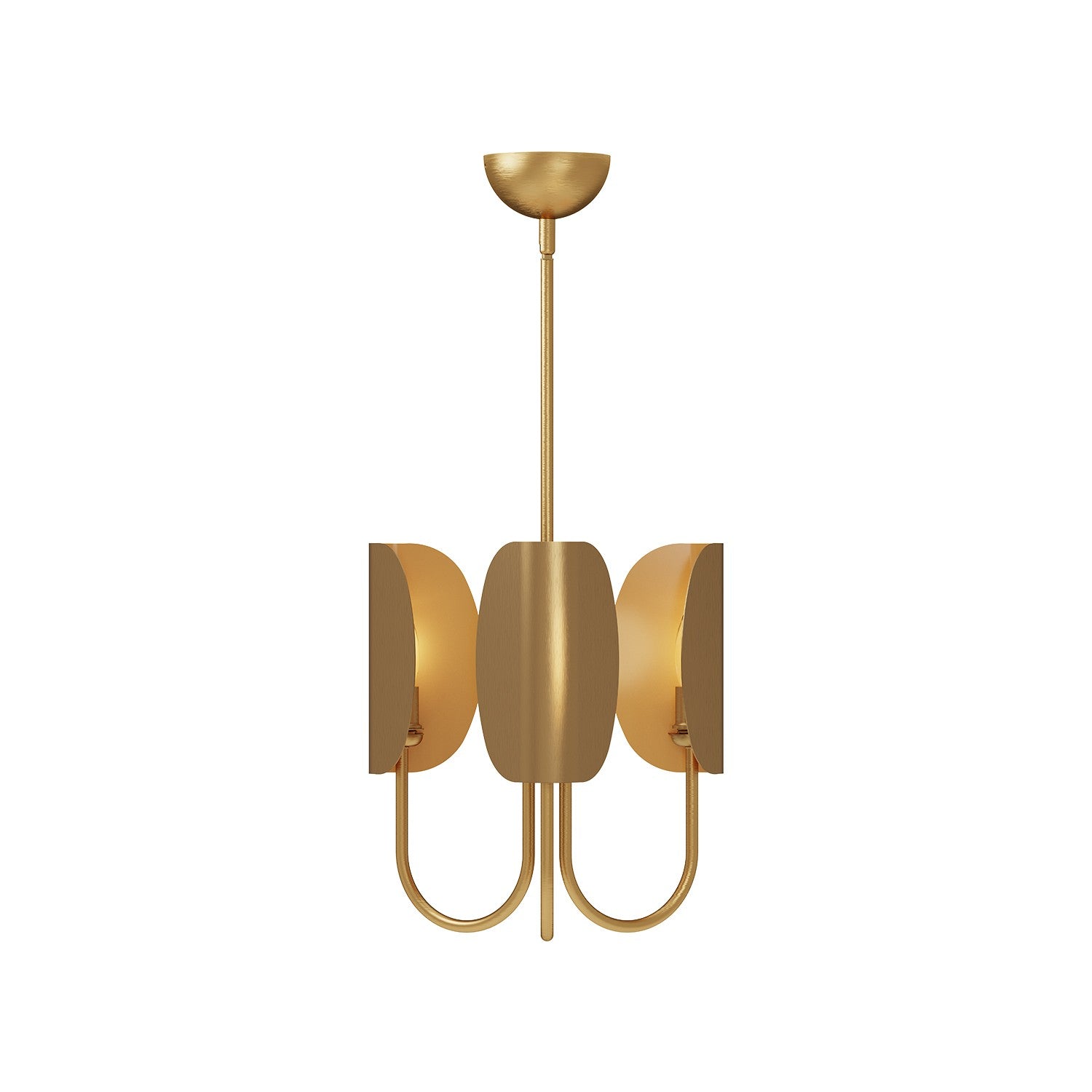 Alora Canada - Three Light Chandelier - Seno - Aged Gold- Union Lighting Luminaires Decor