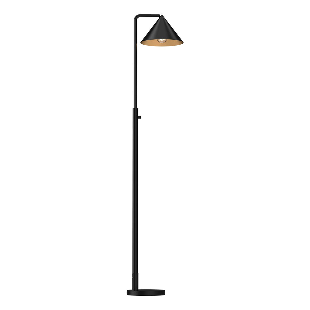 Alora Canada - One Light Floor Lamp - Remy - Matte Black- Union Lighting Luminaires Decor