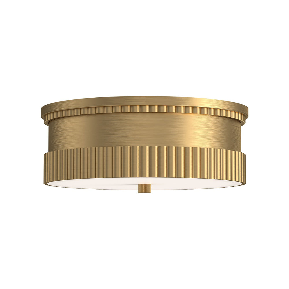 Alora Canada - Three Light Flush Mount - Rue - Brushed Gold- Union Lighting Luminaires Decor