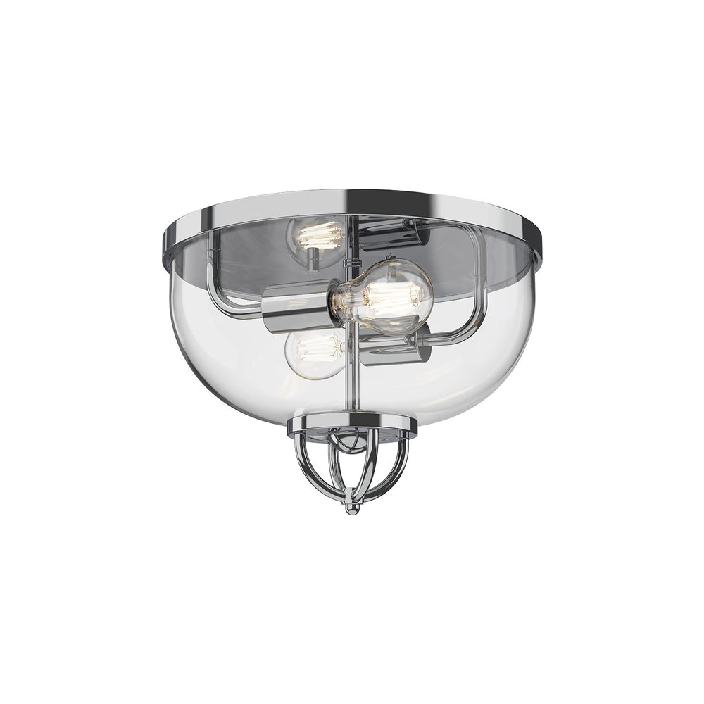 Alora Canada - Two Light Flush Mount - Lancaster - Chrome- Union Lighting Luminaires Decor