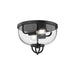 Alora Canada - Two Light Flush Mount - Lancaster - Matte Black- Union Lighting Luminaires Decor