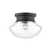Alora Canada - One Light Flush Mount - Marcel - Matte Black- Union Lighting Luminaires Decor