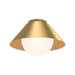 Alora Canada - One Light Flush Mount - Remy - Brushed Gold/Opal Glass- Union Lighting Luminaires Decor