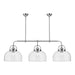 Alora Canada - Three Light Linear Pendant - Lancaster - Chrome- Union Lighting Luminaires Decor