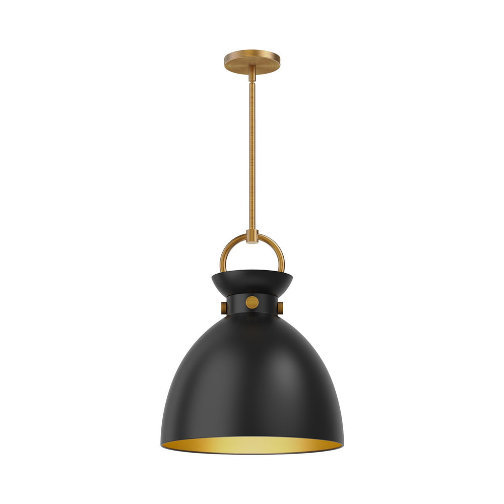Alora Canada - One Light Pendant - Waldo - Aged Gold/Matte Black- Union Lighting Luminaires Decor