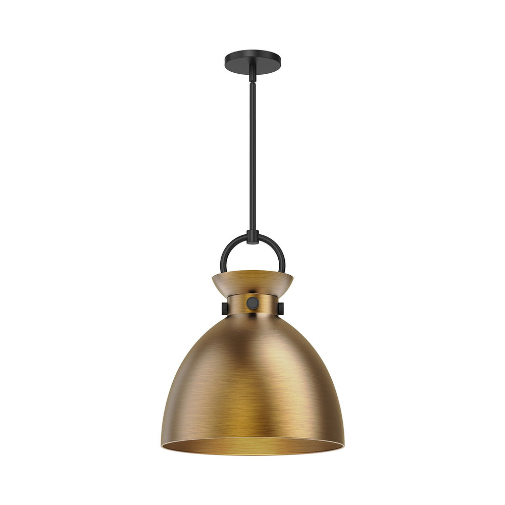 Alora Canada - One Light Pendant - Waldo - Matte Black/Aged Gold- Union Lighting Luminaires Decor