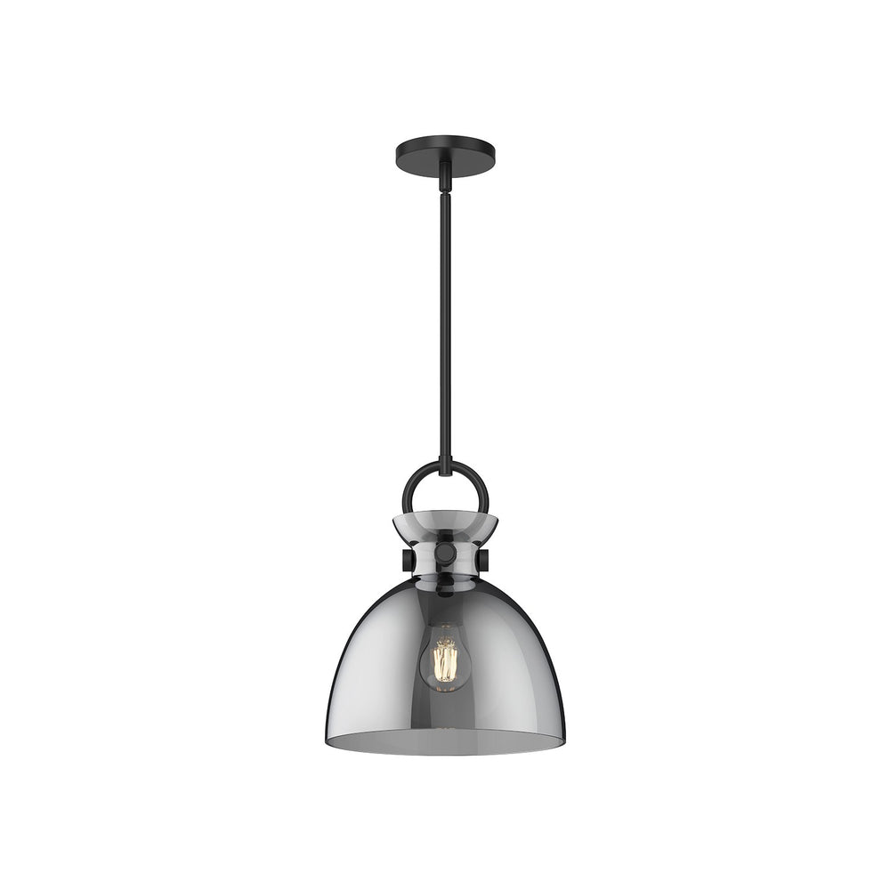 Alora Canada - One Light Pendant - Waldo - Matte Black/Smoked- Union Lighting Luminaires Decor